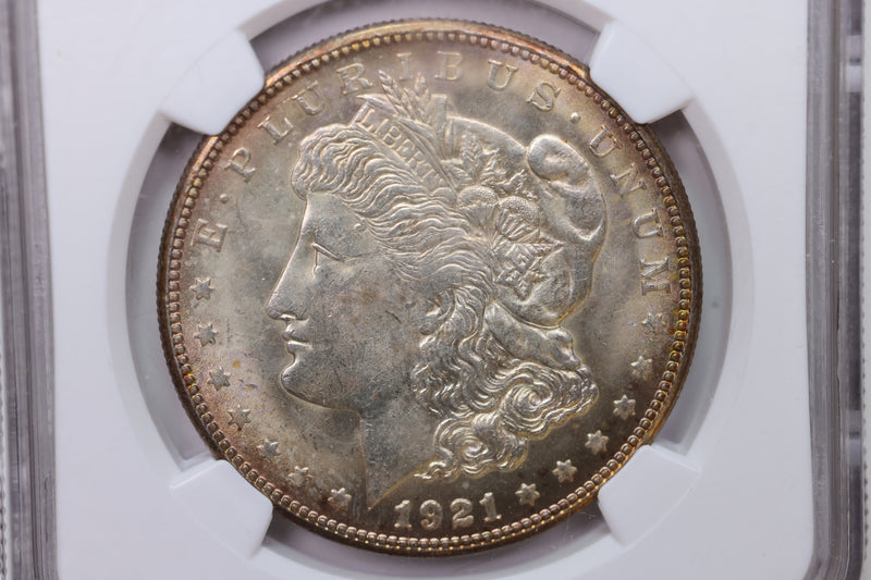 1921-S Morgan Silver Dollar., NGC Certified, MS63. Large SALE