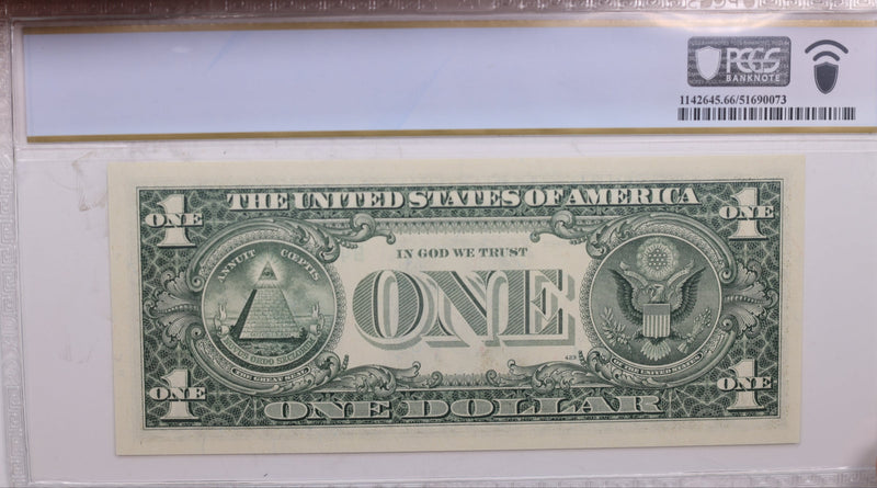 1993 $1., Federal Reserve Bank Note., PCGS CU-66., PPQ., GFRB063