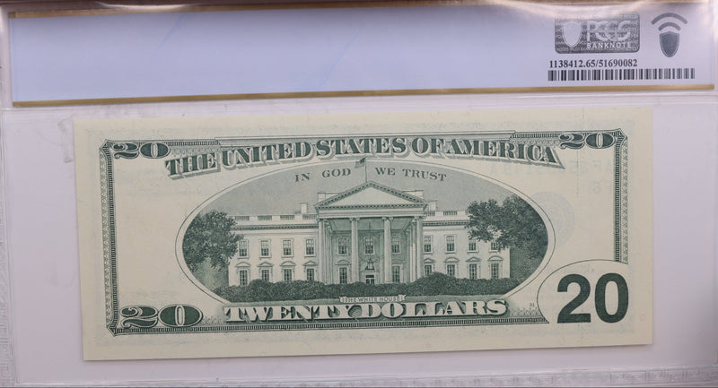 1996 $20., Federal Reserve Bank Note., PCGS CU-65 PPQ., GFRB072