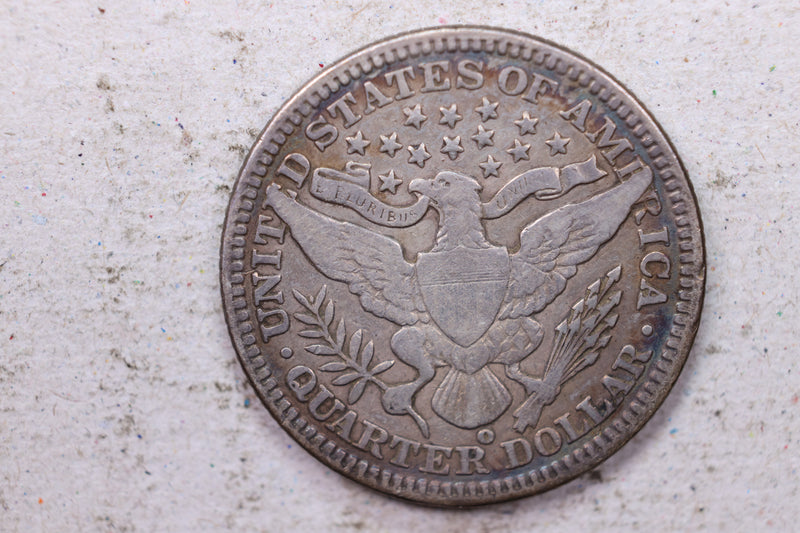 1902-O Barber Silver Quarter., Very Fine., Circulated Coin., Store