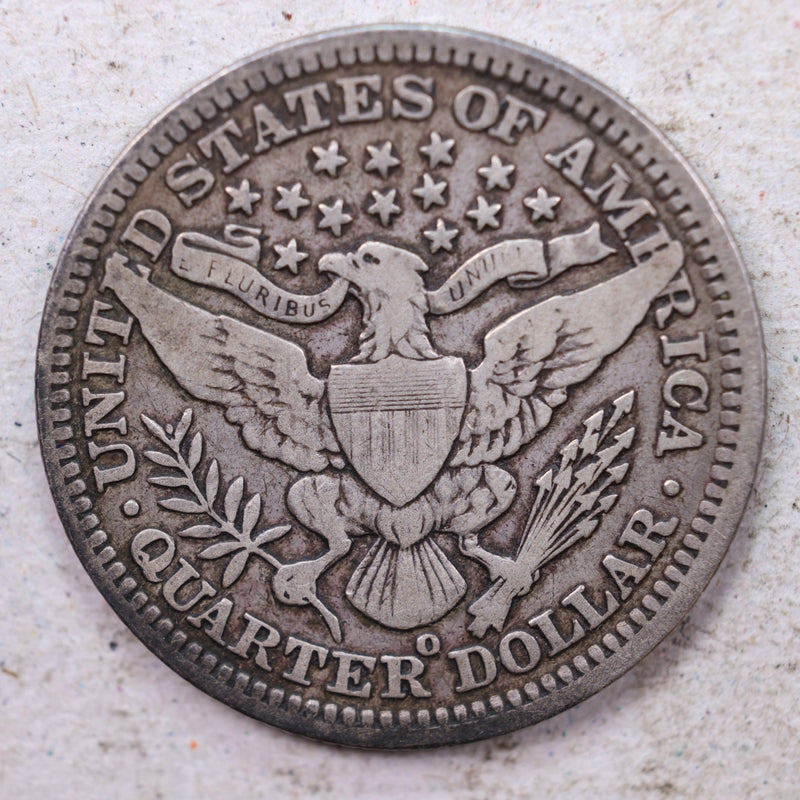 1903-O Barber Silver Quarter., Fine+., Circulated Coin., Store