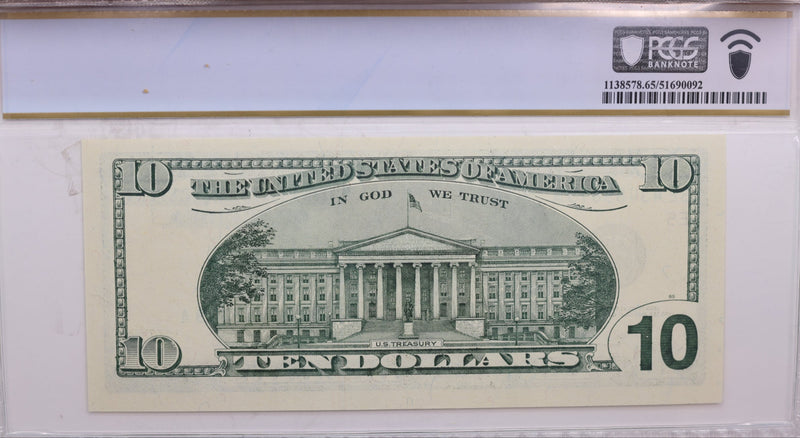 1999 $10., Federal Reserve Bank Note., PCGS CU-65., PPQ., GFRB082