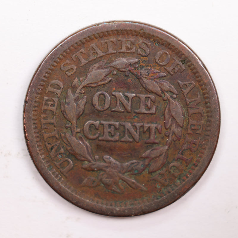 1845 Large Cent, Very Fine Details., Circulated Coin. Store
