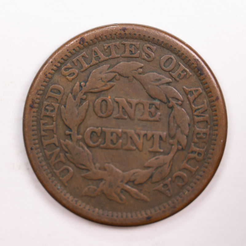 1844 Large Cent., Fine Circulated Coin., Store