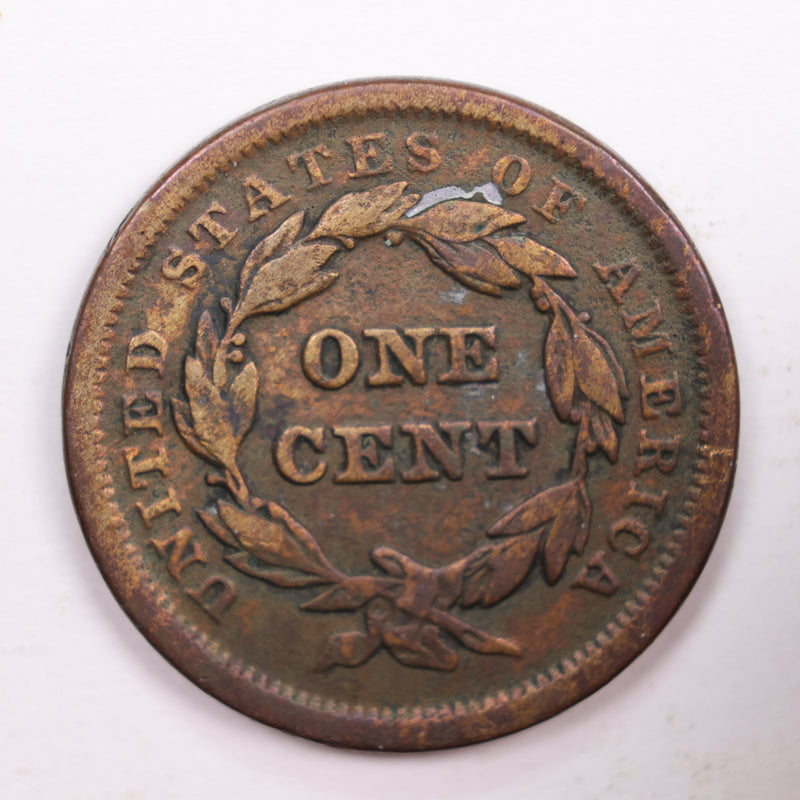 1841 Large Cent., Very Fine Details., Circulated Coin., Store