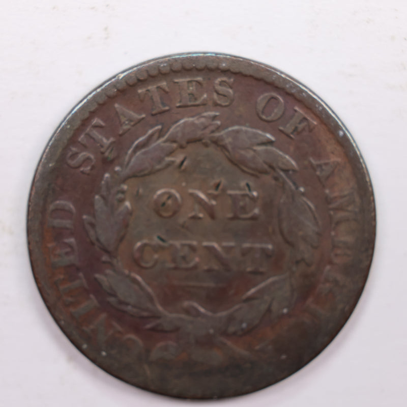 1820 Large Cent., Curl Base., Very Good Details., Circulated Coin., Store