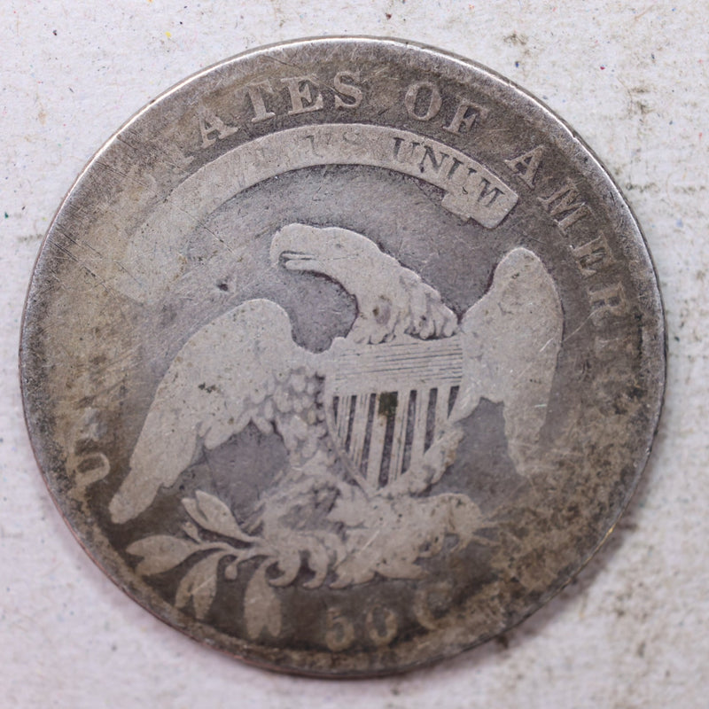 1836 Cap But Half Dollar., Good Circulated Coin., Store