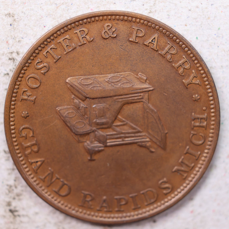 Token., Michigan-10., Grand Rapids., Foster and Parry. Store Sale