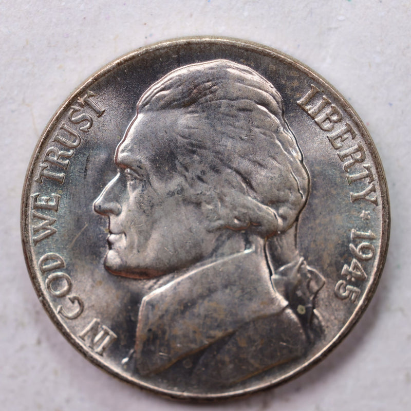 1945-P Jefferson Silver Nickel, Uncirculated coin, Store