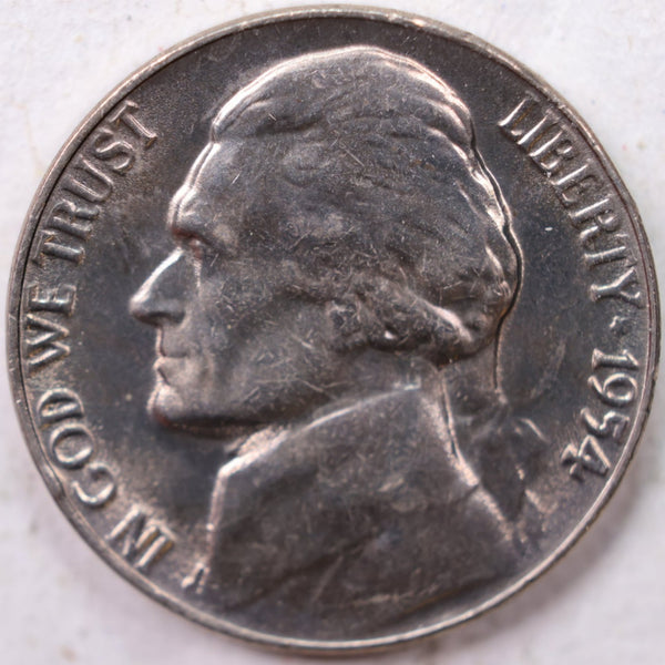 1954 Jefferson Nickel, Uncirculated coin, Store #UN954