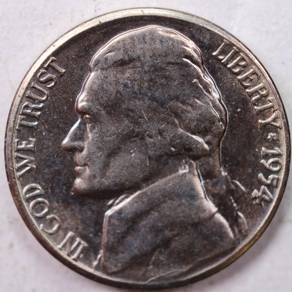 1954-S Jefferson Nickel, Uncirculated coin, Store #UN954S