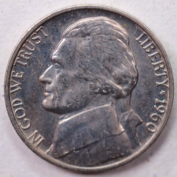 1960 Jefferson Nickel, Uncirculated coin, Store #UN960