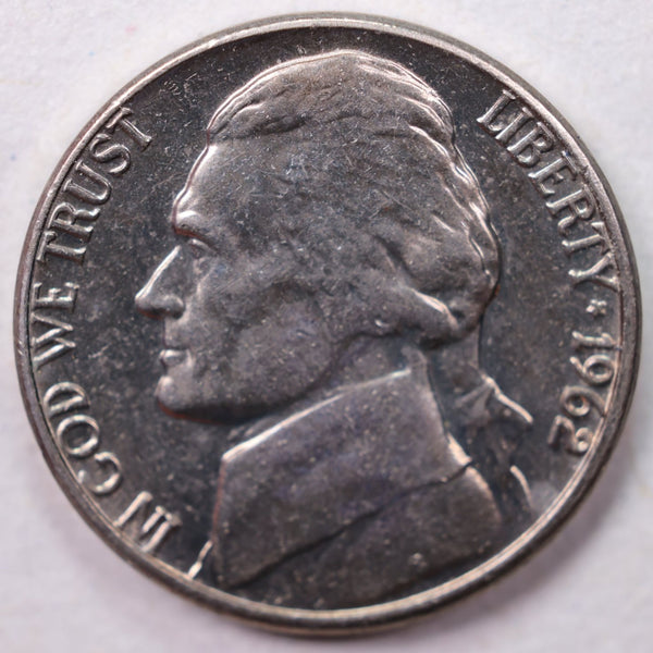 1962-D Jefferson Nickel, Uncirculated coin, Store #UN962D