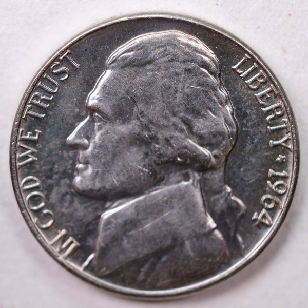 1964-D Jefferson Nickel, Uncirculated coin, Store #UN964D