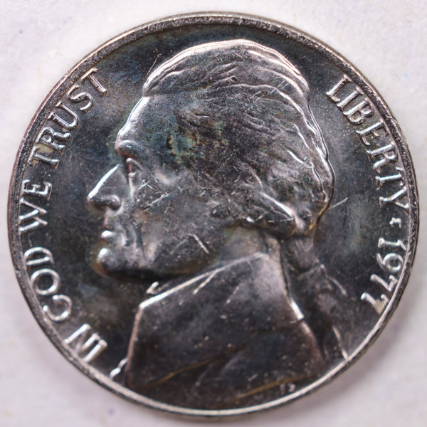 1977 Jefferson Nickel, Uncirculated coin, Store #UN977