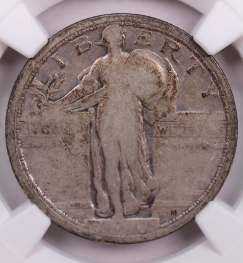 1916 Standing Liberty Quarter., NGC VG-8., KEY DATE., Store