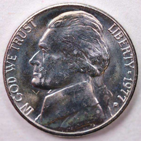 1977-D Jefferson Nickel, Uncirculated coin, Store #UN977D