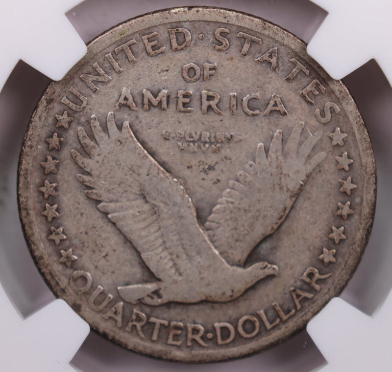 1916 Standing Liberty Quarter., NGC VG-8., KEY DATE., Store