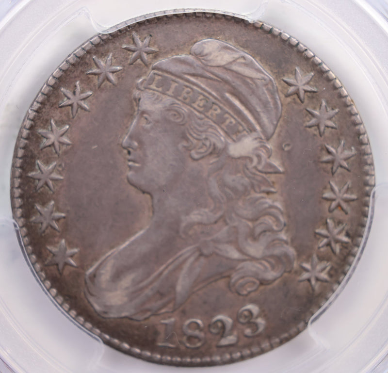 1823 Cap Bust Half Dollar., PCGS VF35., Store