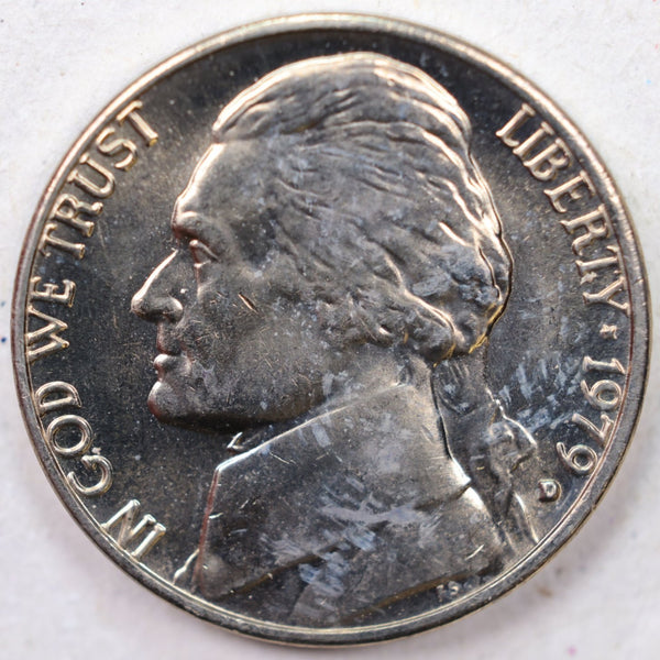 1979-D Jefferson Nickel, Uncirculated coin, Store #UN979D