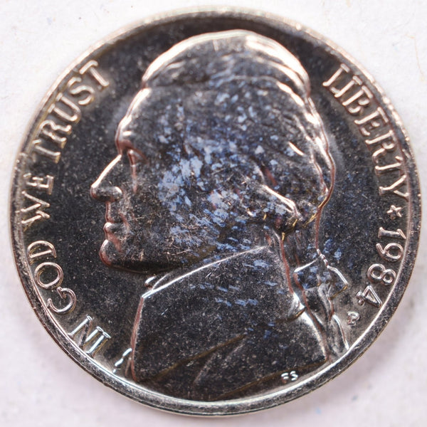 1984-P Jefferson Nickel, Uncirculated coin, Store #UN984P