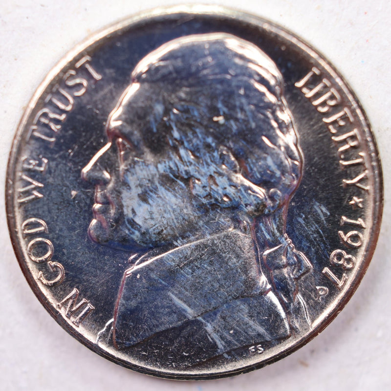 1987-P Jefferson Nickel, Uncirculated coin, Store