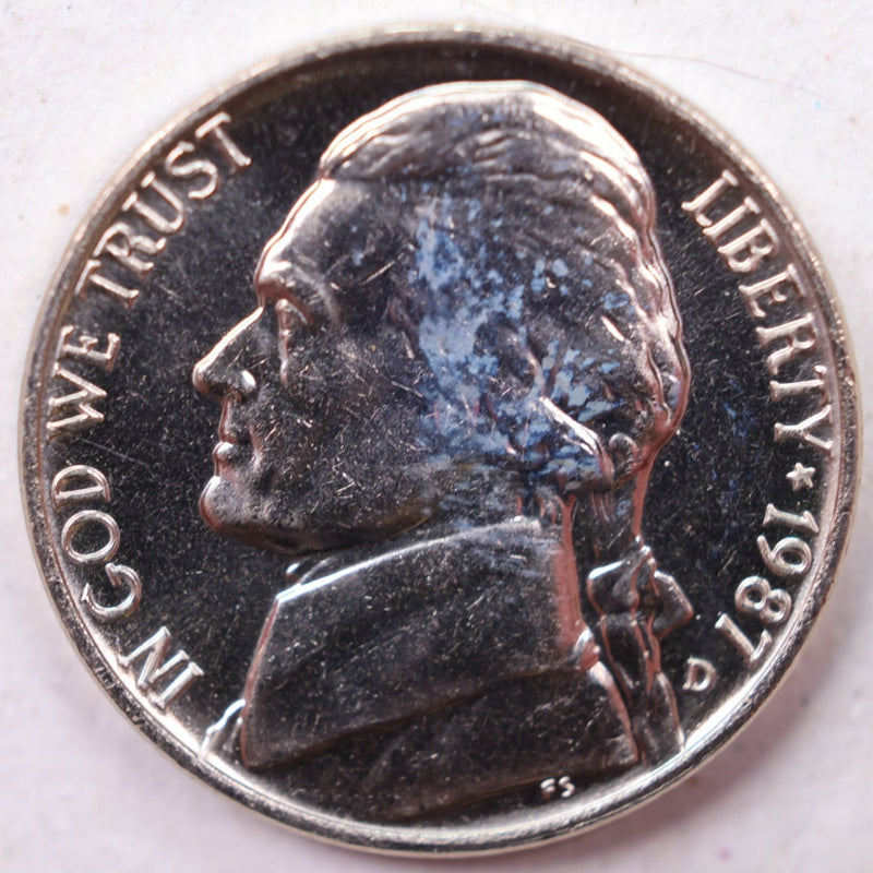 1987-D Jefferson Nickel, Uncirculated coin, Store