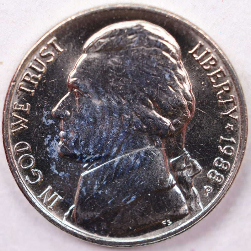 1988-P Jefferson Nickel, Uncirculated coin, Store