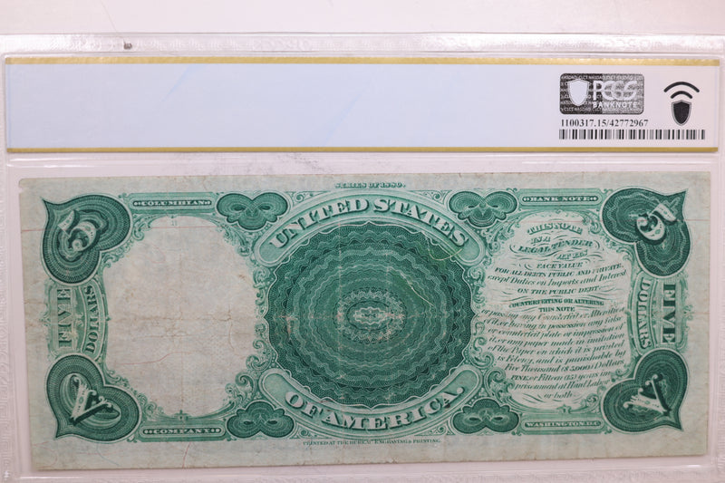 1880 $5 Legal Tender Note. PMG Graded Fine-15, Store