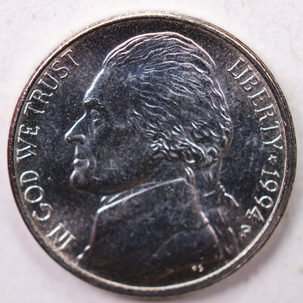 1994-P Jefferson Nickel, Uncirculated coin, Store #UN994P