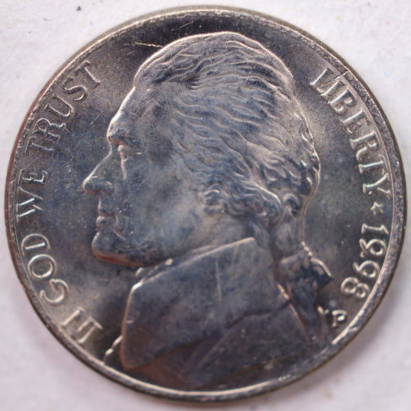 1998-P Jefferson Nickel, Uncirculated coin, Store #UN998P