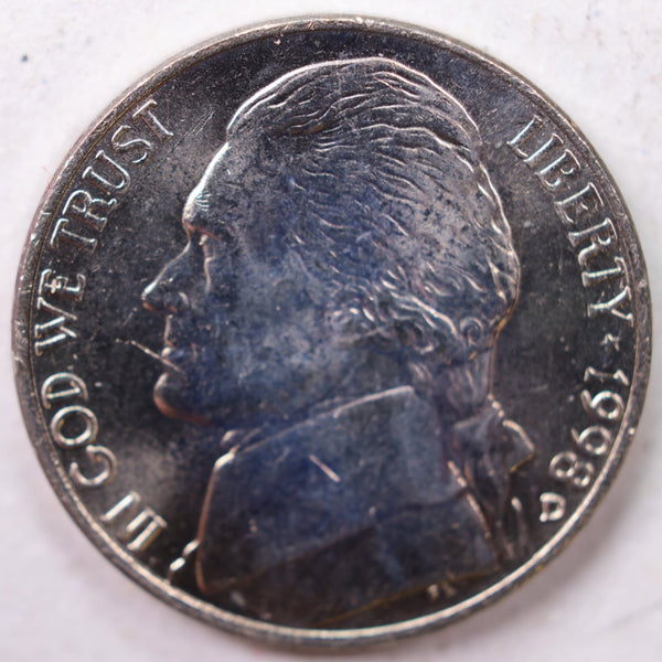 1998-D Jefferson Nickel, Uncirculated coin, Store #UN998D