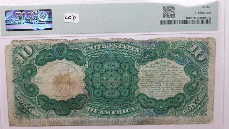 1880 $10., Legal Tender Note., PCGS F-12., Store Sale