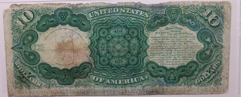 1880 $10., Legal Tender Note., PCGS F-12., Store Sale