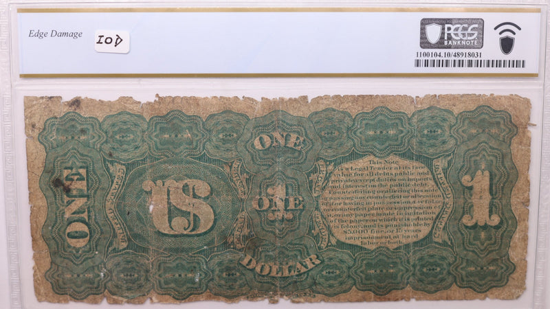 1869 $1., Legal Tender Note., PCGS VG-10., Store Sale