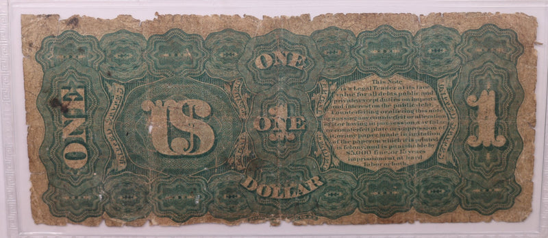 1869 $1., Legal Tender Note., PCGS VG-10., Store Sale