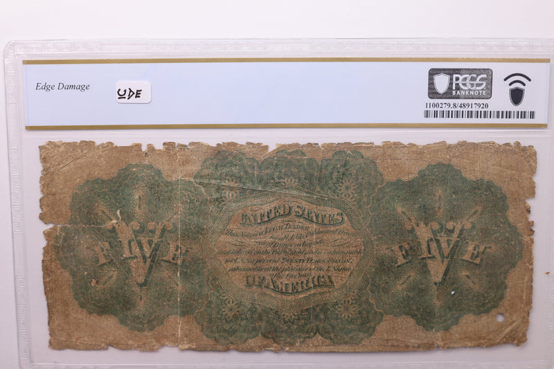 1862 $5., U.S. Legal Tender Note, Store Sale