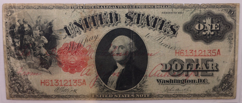 1917 $1., U.S. Legal Tender Note, PCGS VF-20., Store Sale