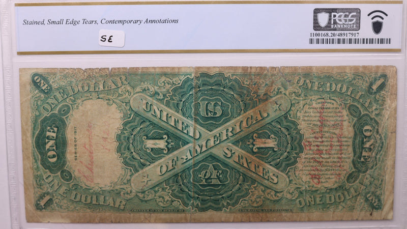 1917 $1., U.S. Legal Tender Note, PCGS VF-20., Store Sale