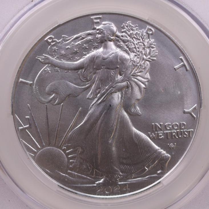 2024 American Silver Eagle., CAC Graded, MS-70., Store