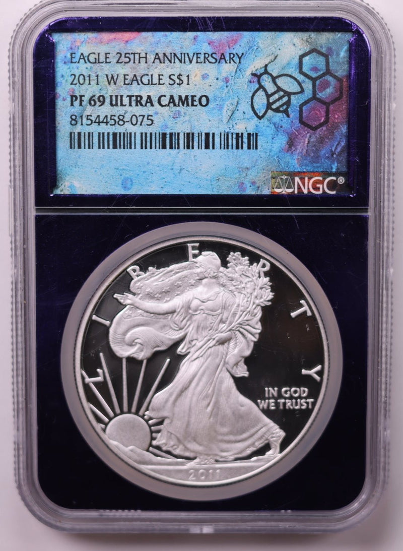 2011-W $1., Proof American Silver Eagle., NGC PF-69., Store