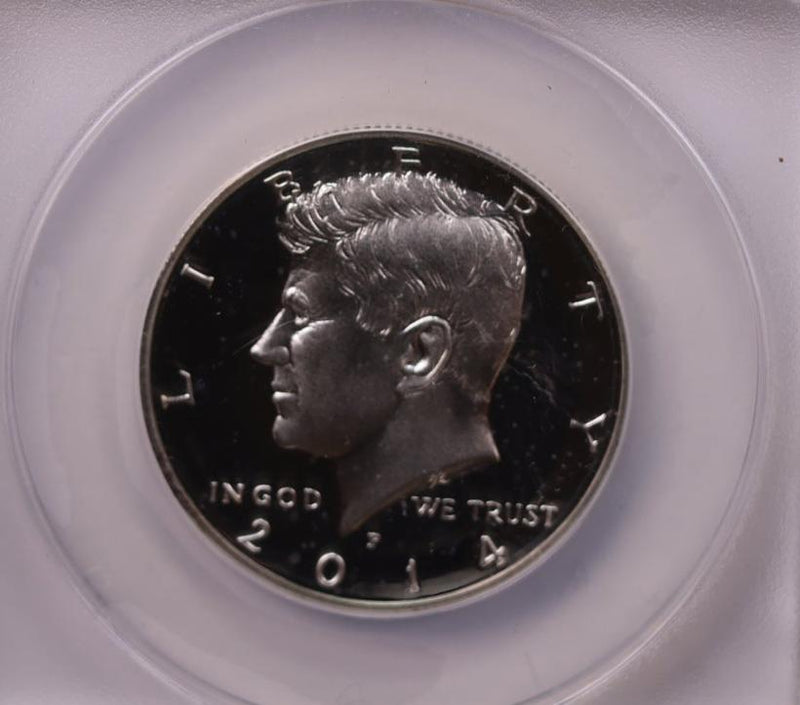 2014-P Kennedy Silver Half Dollar., Proof., ANACS PF-70., Store