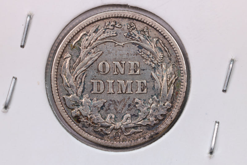 1909-O 10 Cent., Barber Silver Dime., A.U.,  Coin., Store