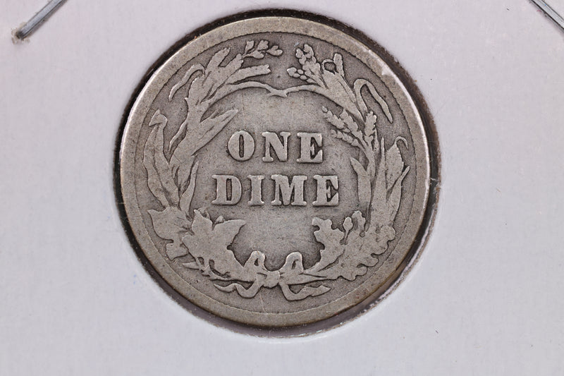 1915 10 Cent., Barber Silver Dime., Very Good.,  Coin., Store