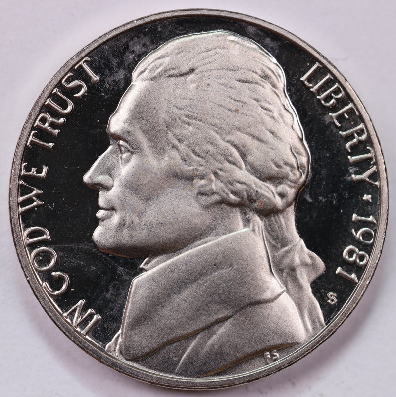 1981-S Type 1 Jefferson Nickel, Proof coin, Store