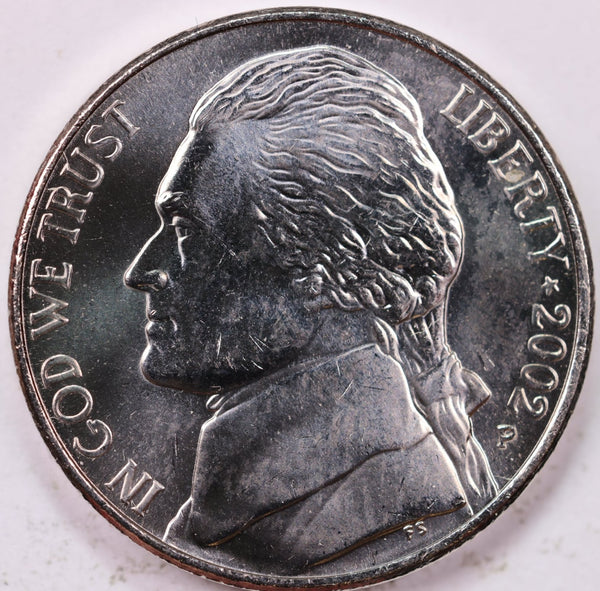 2002-P Jefferson Nickel, Uncirculated coin, Store #UN002P