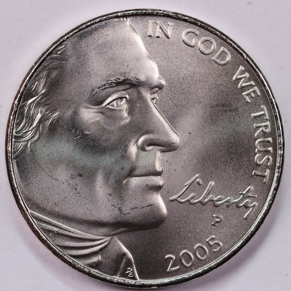 2005-P Jefferson Nickel (Coast), Uncirculated coin, Store #UN005PC