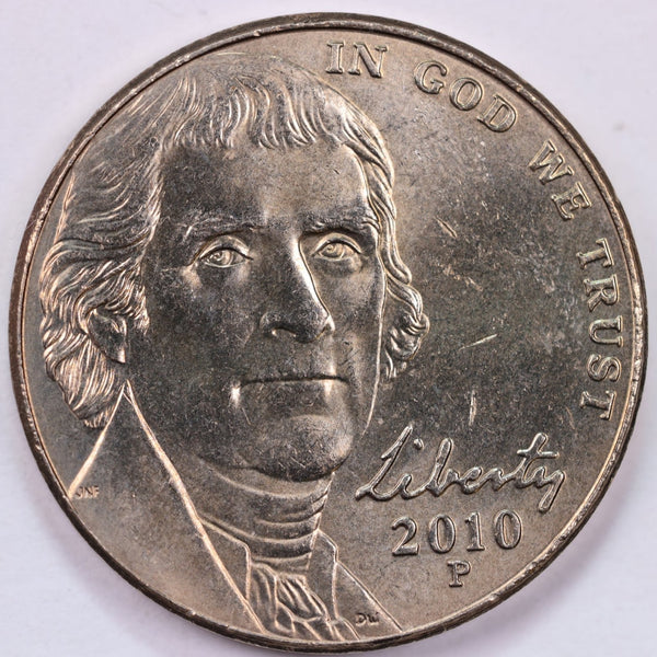 2010-P Jefferson Nickel, Uncirculated coin, Store #UN010P