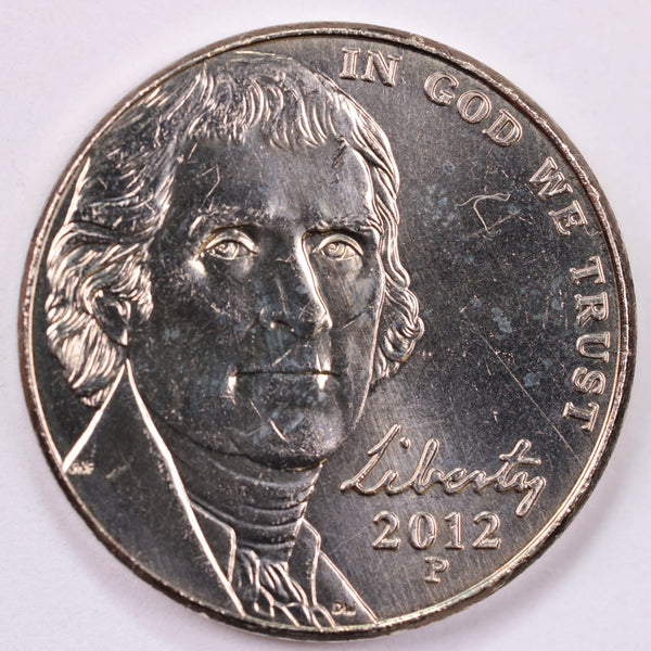 2012-P Jefferson Nickel, Uncirculated coin, Store #UN012P