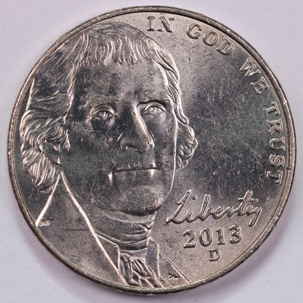 2013-D Jefferson Nickel, Uncirculated coin, Store #UN013D